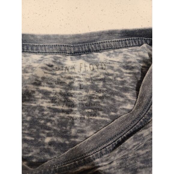 Pink Floyd Dark Side of the Moon Womens T-Shirt Blue Size L - Picture 2 of 4